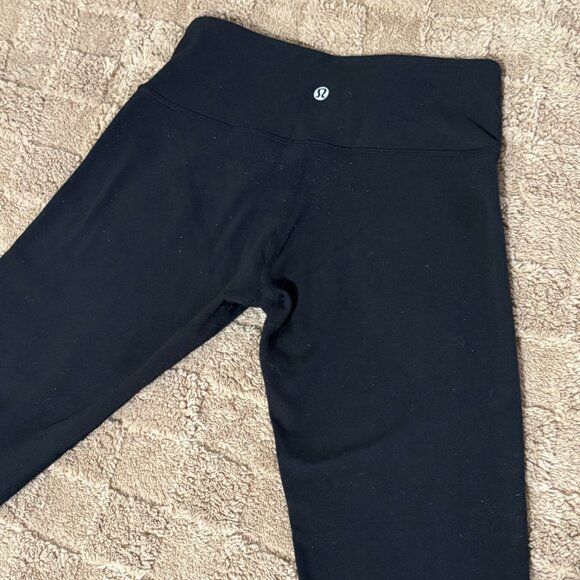 Lot of 2 Lululemon Power Y Tank Yoga Top Wunder Under Crop Leggings Yoga Black 4 - Picture 12 of 14